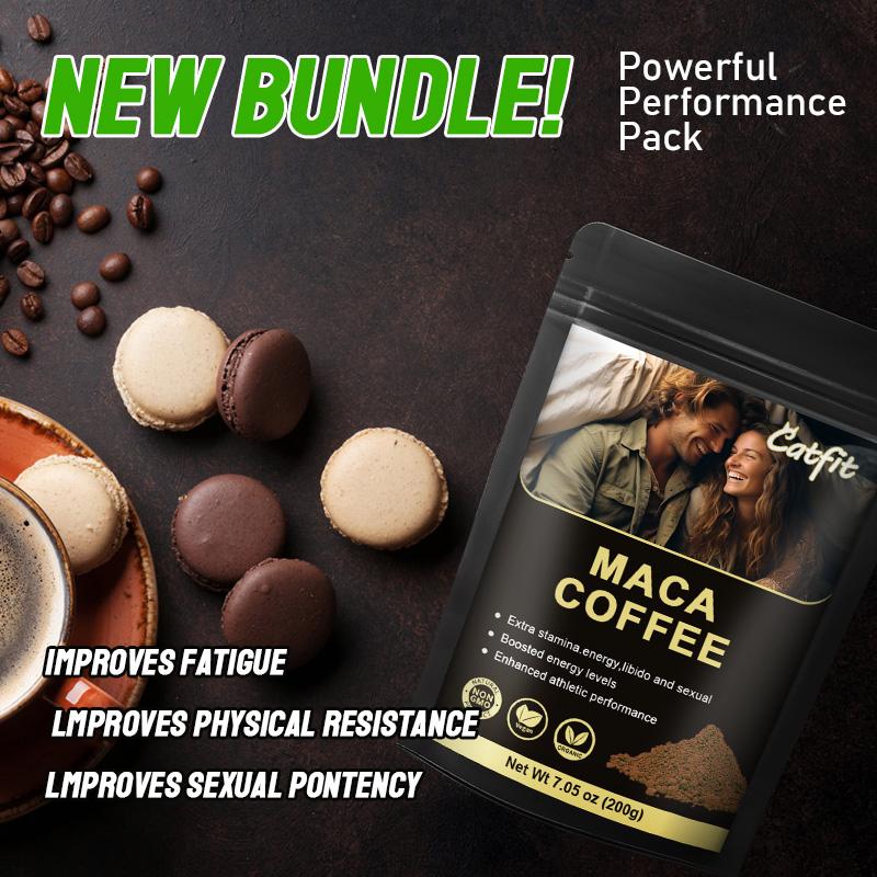 Maca Coffee Energy & Stamina Relieve Stress Improve Enhance Potency Boost Athletic Performance Male Supplement