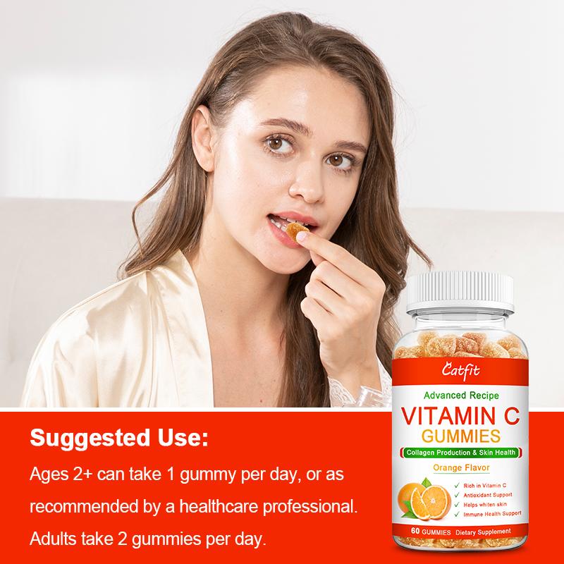CatFit Nature Sweet Orange-flavor Gum Anti-aging Fruits&Veg Blend VC Supplement Health Care Product
