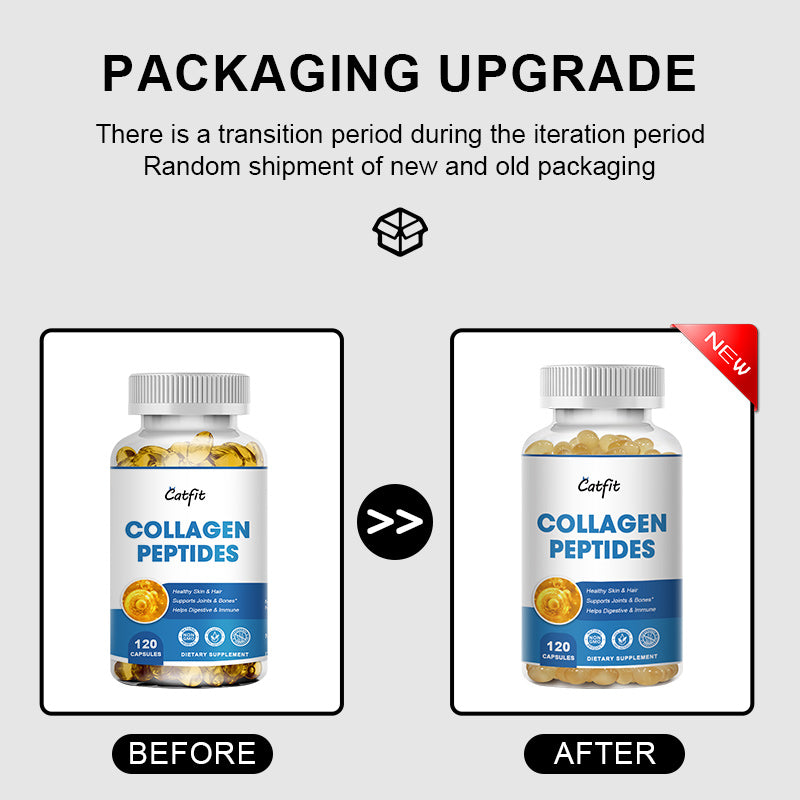 Collagen Peptides Capsules 400mg, Whitening, Skin Care, Anti-Aging, Skin Health Supplement, Promote Hair, Nails, Skeletal Muscles And Joint Health