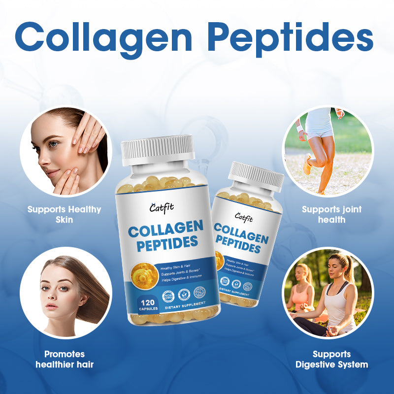 Collagen Peptides Capsules 400mg, Whitening, Skin Care, Anti-Aging, Skin Health Supplement, Promote Hair, Nails, Skeletal Muscles And Joint Health