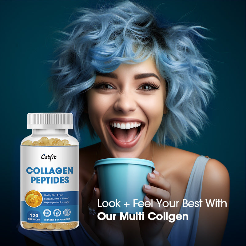 Collagen Peptides Capsules 400mg, Whitening, Skin Care, Anti-Aging, Skin Health Supplement, Promote Hair, Nails, Skeletal Muscles And Joint Health