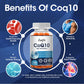 Catfit CoQ10 200mg Capsules | Premium Coenzyme Q10 Softgels High Absorption - Vegetarian 120CT