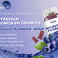 2 Packs Calcium Magnesium Potassium Complex Supplement Zinc Gummies Blueberry Flavor