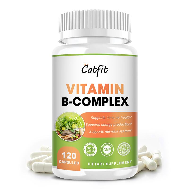 Vitamin B Complex Capsule B1 B2 B6 B12 Supports Better Moods, Nervous System Health & Energy Multivitamin Supplements Improve Immunity Food Supplement