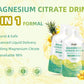 Magnesium Citrate Liquid Supplement 1800mg,Magnesium Drink/Oral Solution with Bromelain,Vitamin,Zinc and Sodium for Sleep,Muscle,Heart,Digestion & Constipation Support,Pineapple,10 Fl Oz (10PCS)