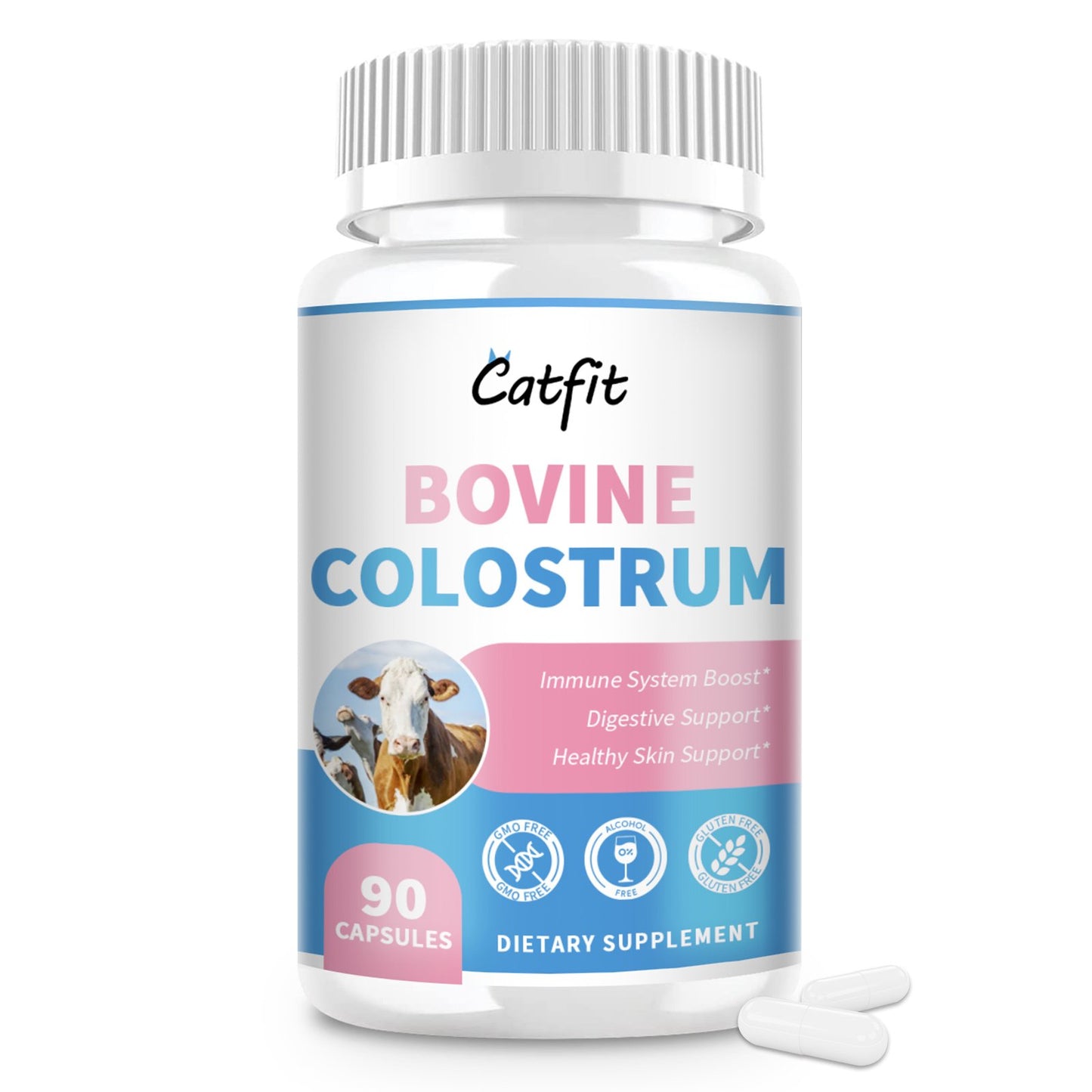 Bovine Colostrum Supplement Capsules for Hair and Nail Growth