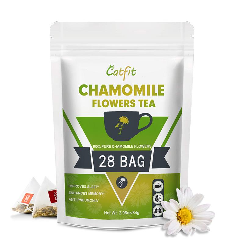 Chamomile Flowers Tea Boost Sleep for Liver Cleansing Relaxation