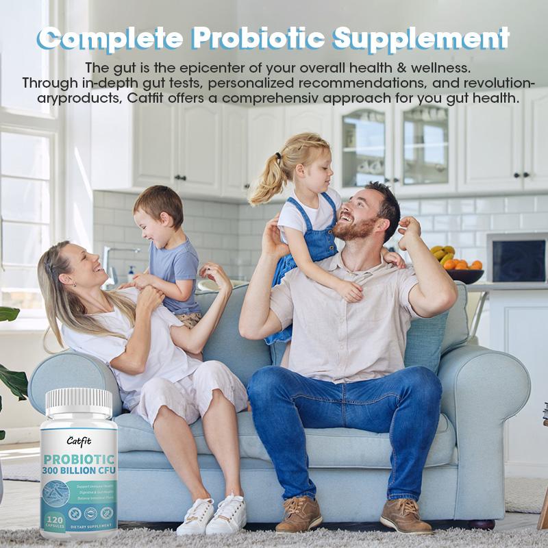 Probiotic, Supports Digestive Absorption, 300 Billion CFU - 10 Diverse Strains Plus Organic Prebiotic,Designed for Overall Digestive Health and Supports Occasional Constipation,Diarrhea,Bloating