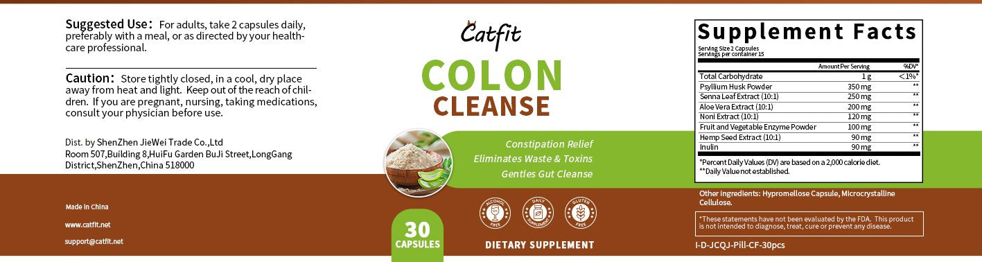 Catfit Colon Cleanse Capsules 15 days