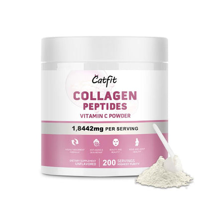 Catfit Collagen Peptides Vitamin C Powder Dietary Supplement