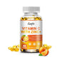 Catfit VitaminC With Zinc Capsules Antioxidant Protection, Supports Immune Health, Boosts Cellular Energy & Defense, Collagen Production & Skin Health, Reduces Aging Effects