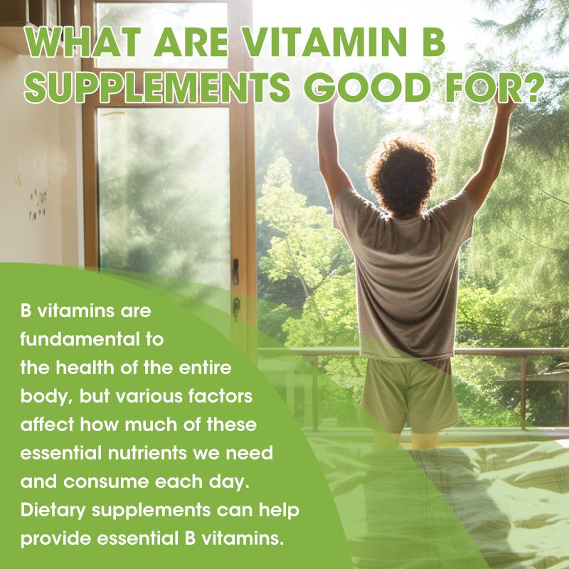 Vitamin B Complex Capsule B1 B2 B6 B12 Supports Better Moods, Nervous System Health & Energy Multivitamin Supplements Improve Immunity Food Supplement