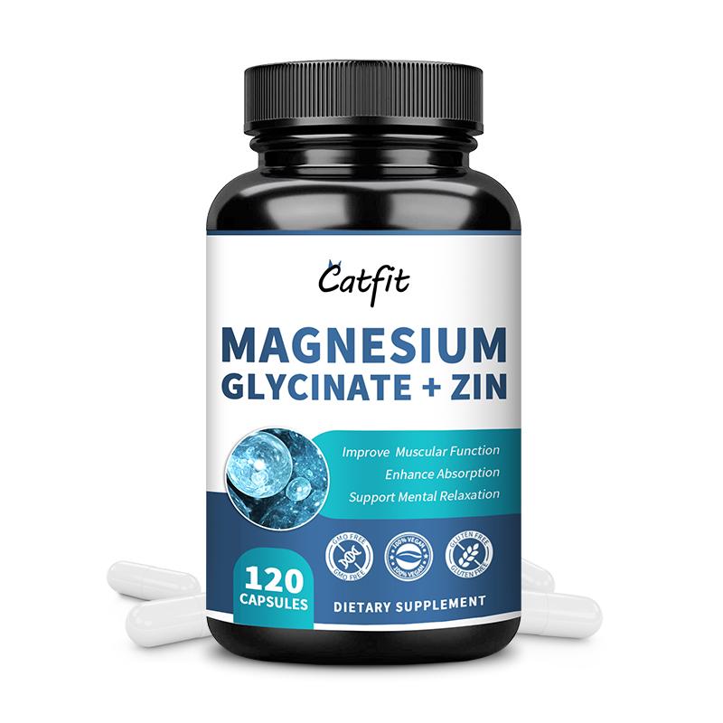 Magnesium Glycinate, Dietary Supplement, Supports Muscles, Heart, Nerves & Bones, Relieves Anxiety, Aids Sleep Functional Therapy, Easily Absorbed, Most Effective Magnesium Supplement,100% safe, non-toxic, non-GMO,60 Capsules