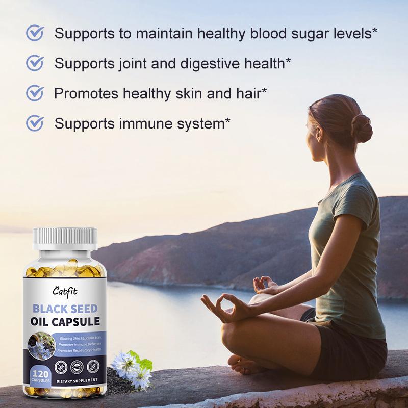 Black Seed Oil Capsules 1000mg Superfood Omega 6 9 Supports Immunity Health, Energy Levels, Metabolism, Mood, Memory + Learning