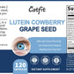 Catfit Lutein Cowberry Grape Seed Capsules Supports healthy vision, reduces eye strain & fatigue, maintains eye moisture, alleviates visual blurring, replenishes macular pigment