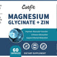 Magnesium Glycinate, Dietary Supplement, Supports Muscles, Heart, Nerves & Bones, Relieves Anxiety, Aids Sleep Functional Therapy, Easily Absorbed, Most Effective Magnesium Supplement,100% safe, non-toxic, non-GMO,60 Capsules