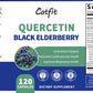 Natural Antioxidant Quercetin Zinc Black Elderberry With Vitamin C and D3 Complex Capsule