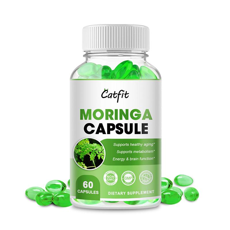 Moringa Capsules 500mg: Improved Energy, Metabolism, Immune Booster,Natural Anti-Inflammatory,Rich in Nutrients and Antioxidants