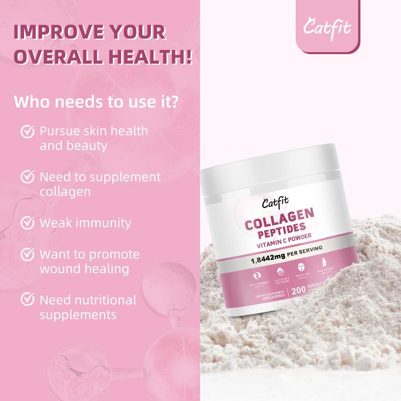 Catfit Collagen Peptides Vitamin C Powder Dietary Supplement