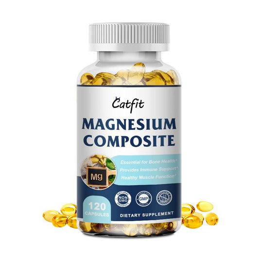 Highly Absorbable Magnesium Compsite Capsules 100mg Per Serving Maximum Absorption & Bioavailability, Dietary Supplement For Healthy Energy Musculoskeletal & Joint Support | Non-GMO, Vegan, Gluten Free And Soy