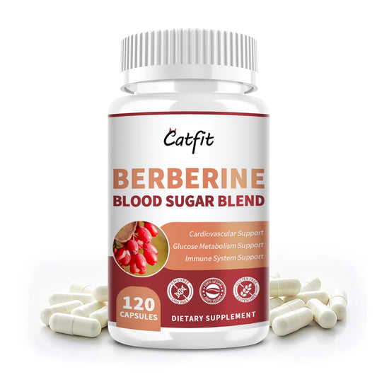 Berberine Blood Sugar Blend 1500mg High Potency Capsule Per Serving Supports Immune System Cardiovascular and Gastrointestinal Function，Lower Cholesterol and Maintain Blood Balance