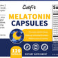 Catfit Melatonin capsules natural relaxant, relieve stress & anxiety, promotes restful sleep, improve sleep quality, relieve symptoms of insomnia