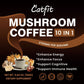 Mushroom Coffee Alternative Mix 2500mg 10-in-1,Supports Memory Cognition, Clarity lmprove Mood & Enhance Focus Brain and lmmune Supplements - Instant Mushroom Coffee Powder