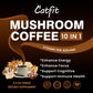 (2 Pack) Mushroom Coffee Powder, 10 Mushroom Blend- Lion's Mane, Chaga, Cordyceps, Brain Supplements with Arabica Coffee, Ashwagandha, L-Theanine for Energy, Focus, Memory and Immunity