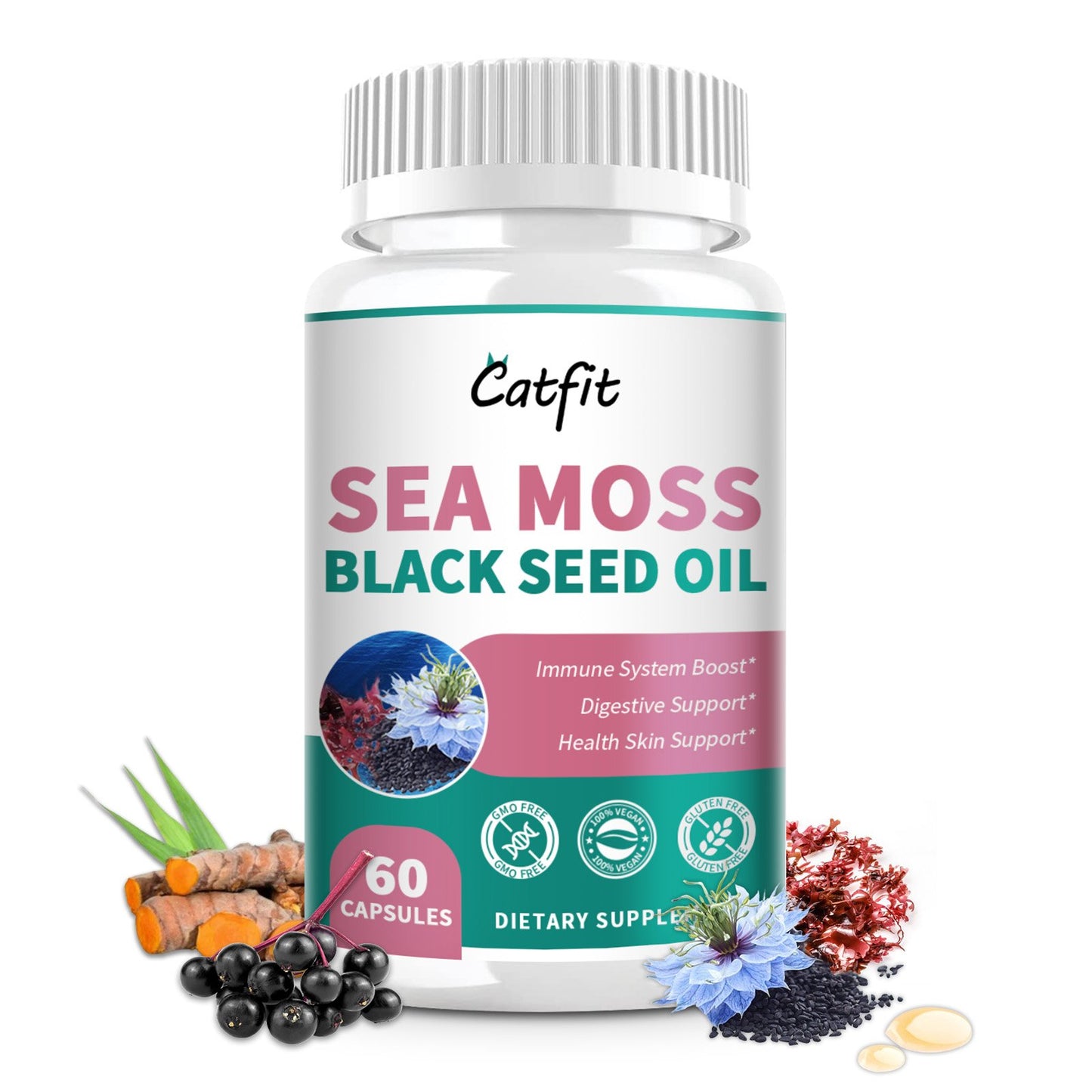 Sea Moss Black Seed Oil Capsules