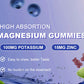 2 Packs Calcium Magnesium Potassium Complex Supplement Zinc Gummies Blueberry Flavor