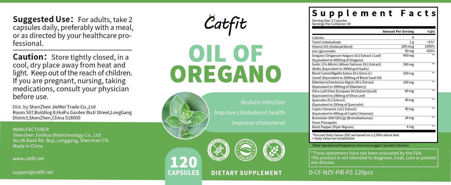 Oil of Oregano Extract 400 mg,Relieve All Types of Pain,Sterilize And Antibacterial, Prevent Skin infection,Help Digestion