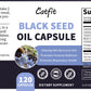 Black Seed Oil Capsules 1000mg Superfood Omega 6 9 Supports Immunity Health, Energy Levels, Metabolism, Mood, Memory + Learning