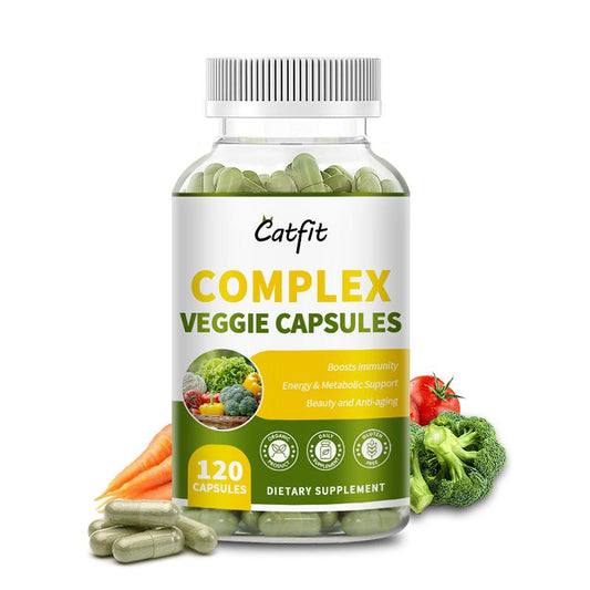 Catfit Complex Veggie Capsules Vitamin Minerals Diet Supplement Skin Beauty Health Energy