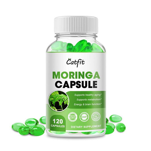 Moringa Capsules 500mg: Improved Energy, Metabolism, Immune Booster,Natural Anti-Inflammatory,Rich in Nutrients and Antioxidants