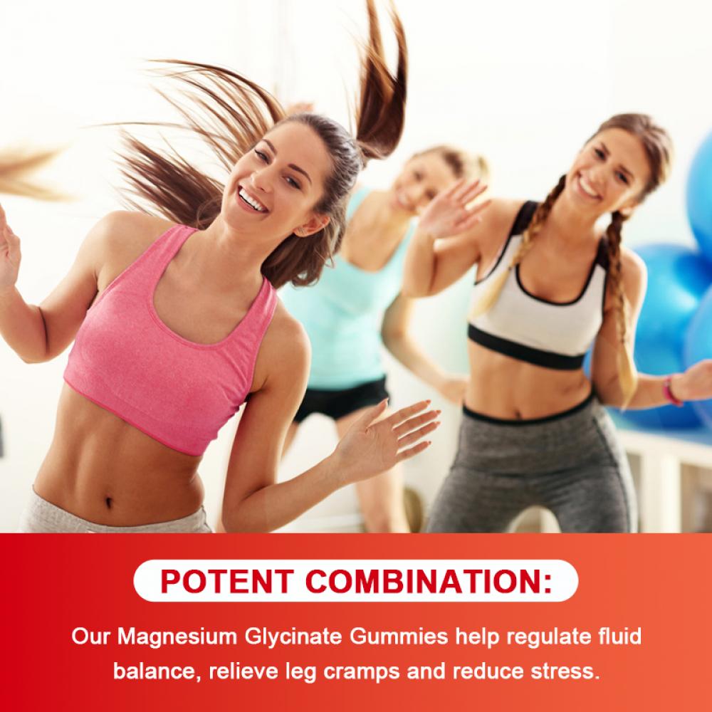 Magnesium Glycinate Gummies Chewable Magnesium Supplement