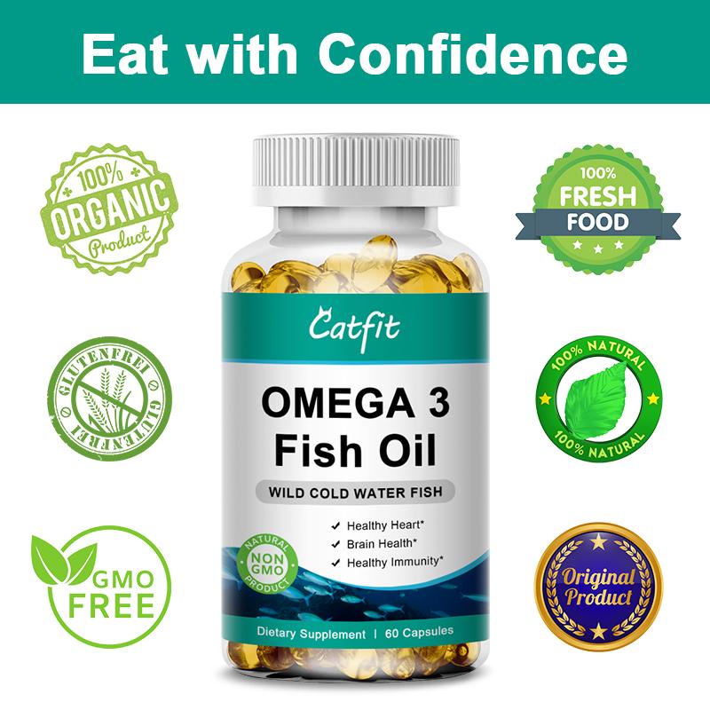 Catfit Nature Organic Roughy Oil Omega3 Deep Sea Fish-Oil Anti-aging Cod-liver Oil Brain Care Item for Elderly People