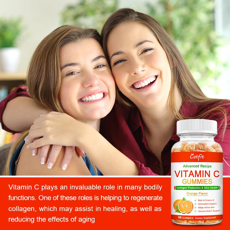CatFit Nature Sweet Orange-flavor Gum Anti-aging Fruits&Veg Blend VC Supplement Health Care Product
