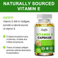 Catfit Vitamin E Capsules 400IU for Skin, Hair, Nails, Immune & Eye Health