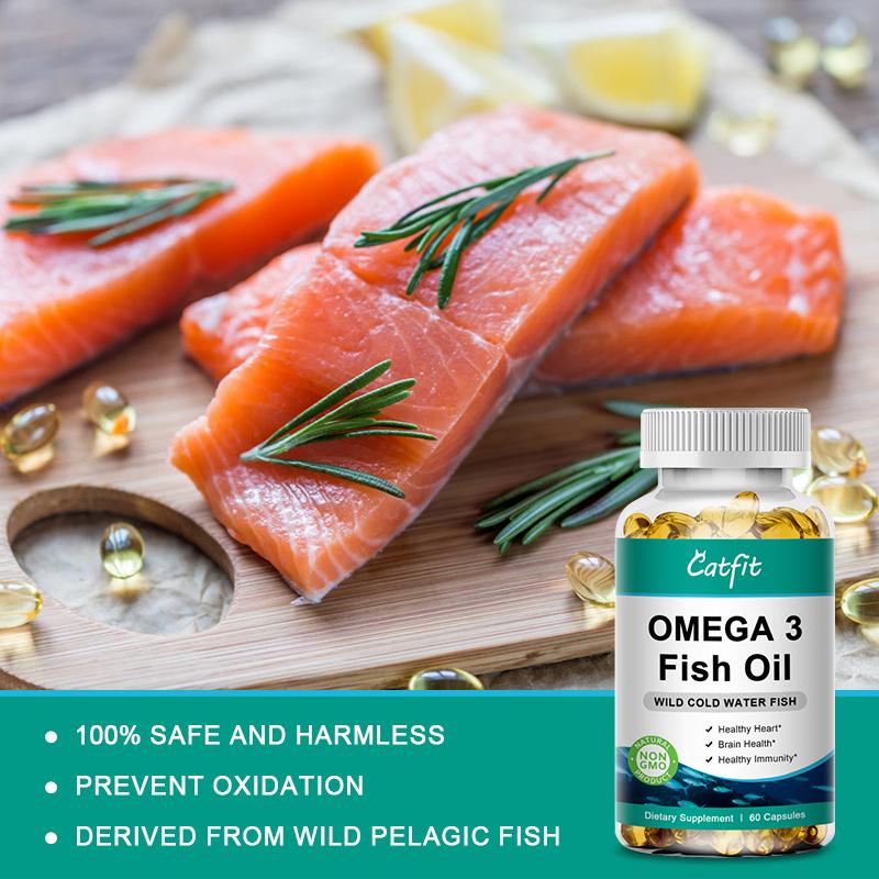 Catfit Nature Organic Roughy Oil Omega3 Deep Sea Fish-Oil Anti-aging Cod-liver Oil Brain Care Item for Elderly People