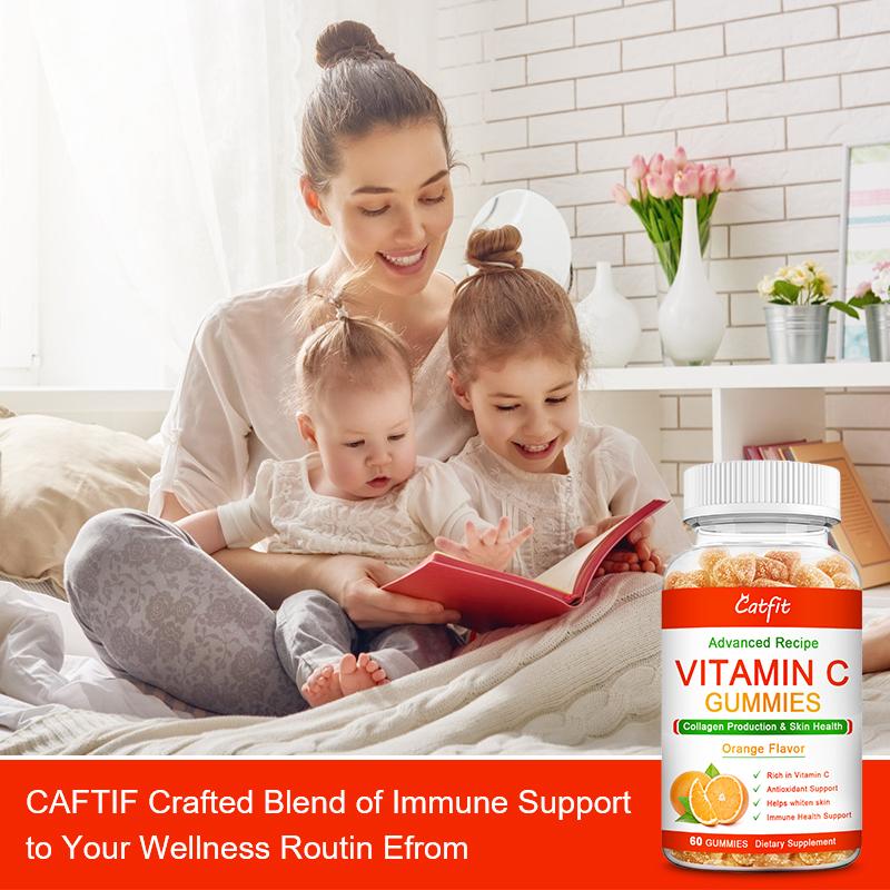 CatFit Nature Sweet Orange-flavor Gum Anti-aging Fruits&Veg Blend VC Supplement Health Care Product